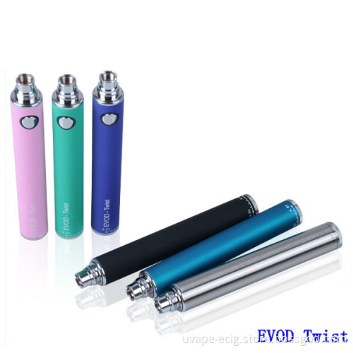 2014 Hottest E-Cigarette Evod Twist 1300mAh Battery